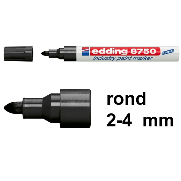 Edding 8750 black industrial paint marker (10-pack)  239422 - 1