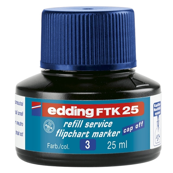 Edding FTK 25 blue ink refill 4-FTK25003 200956 - 1