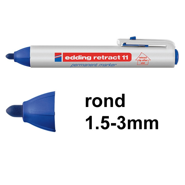 Edding Retract 11 blue permanent marker (10-pack)  239949 - 1