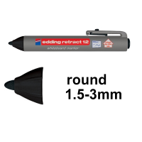 Edding Retract 12 black whiteboard marker 4-12001 200849