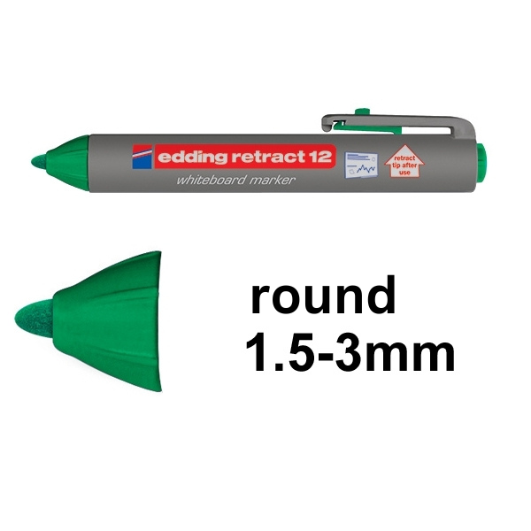 Edding Retract 12 green whiteboard marker 4-12004 200852 - 1