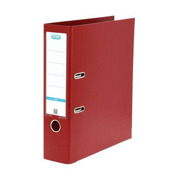 Elba A4 lever arch file | Elba Smart Pro+ polypropylene | dark red 80mm 100023301 237669 - 1