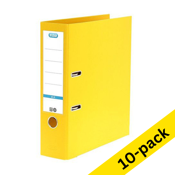 Elba A4 lever arch file | Elba Smart Pro+ polypropylene | yellow 80mm 10-pack 100202166GL10 237694 - 1