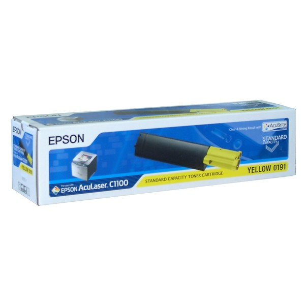 Epson 0191 yellow toner, (S050191) (orignal Epson) C13S050191 027805 - 1