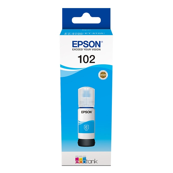 Epson 102 cyan ink tank (original Epson) C13T03R240 027172 - 1