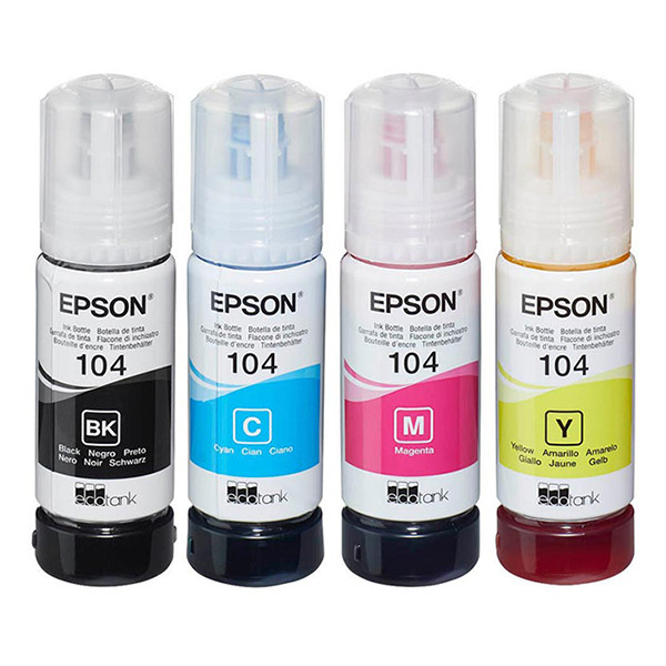 Epson 104 BK/C/M/Y ink tank 4-pack (original Epson) C13T00P640 652030 - 1