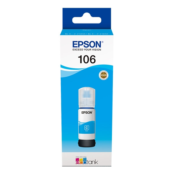 Epson 106 cyan ink tank (original) C13T00R240 027164 - 1