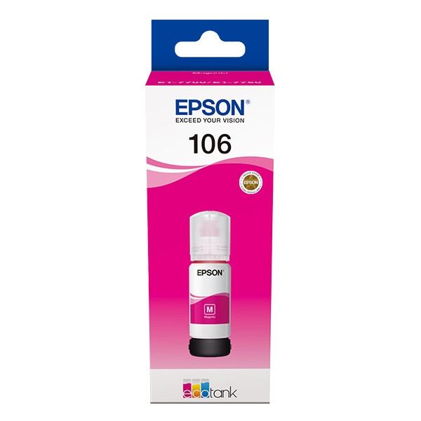 Epson 106 magenta ink tank (original Epson) C13T00R340 027166 - 1