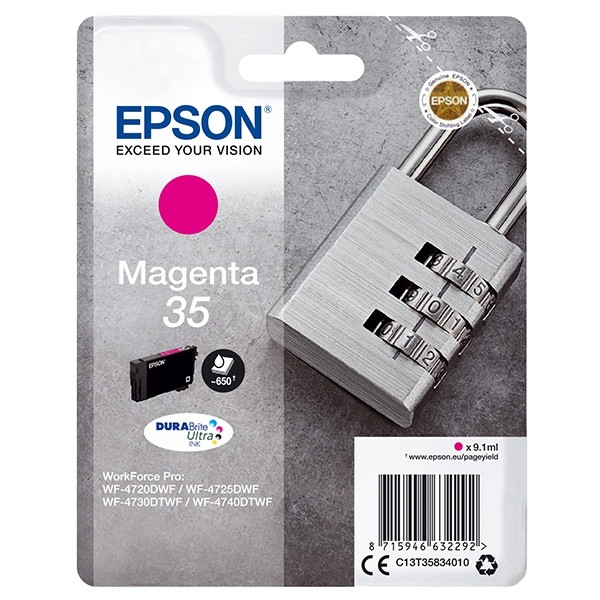 Epson 35 (T3583) magenta ink cartridge (original) C13T35834010 027030 - 1