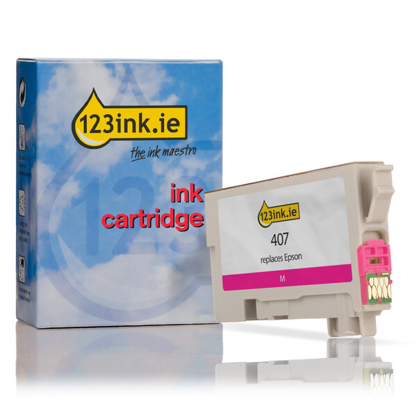 Epson 407 magenta ink cartridge (123ink version) C13T07U340C 083561 - 1