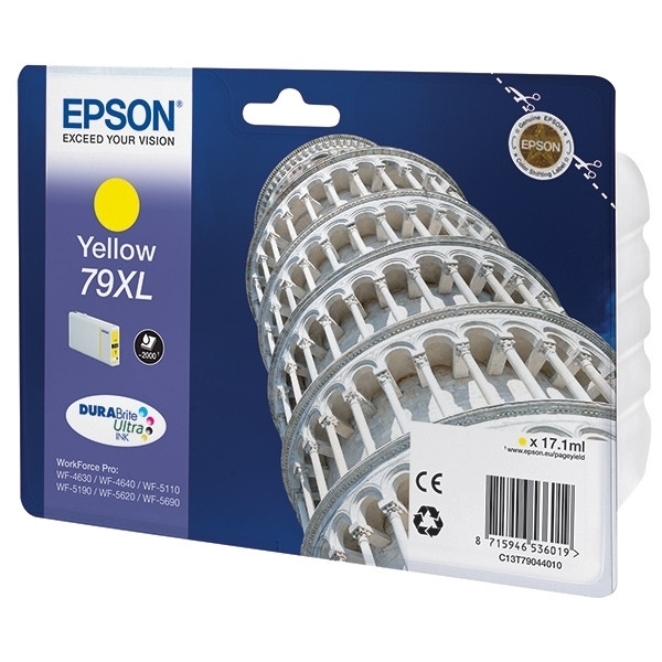 Epson 79XL (T7904) high capacity yellow ink cartridge (original) C13T79044010 026658 - 1