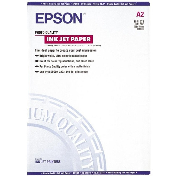 Epson S041079 Matte Photo Paper, A2, 102gsm, (30 sheets) C13S041079 150323 - 1