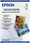 Epson S041344 192g A3 Archival Matte Paper (50 sheets)