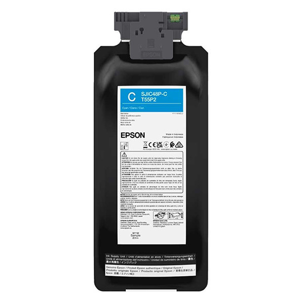 Epson SJIC48P-C cyan ink cartridge (original Epson) C13T55P240 083696 - 1