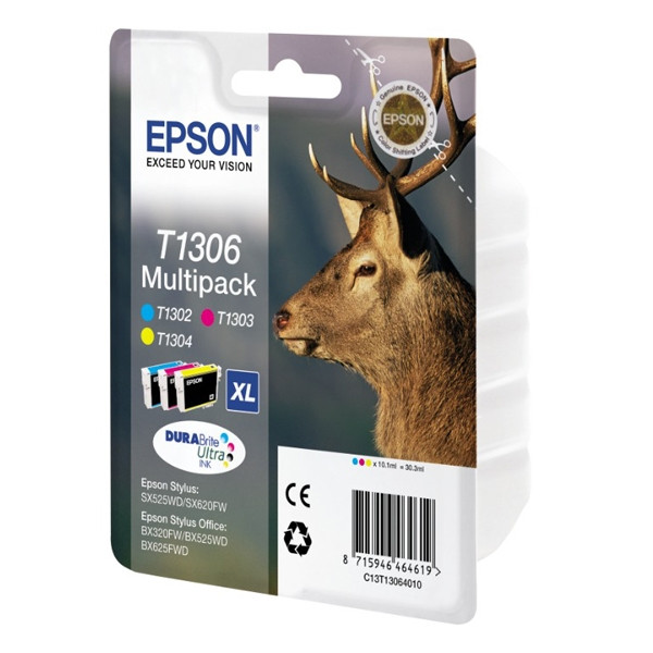 Epson T1306 multipack (original Epson) C13T13064010 C13T13064012 026314 - 1