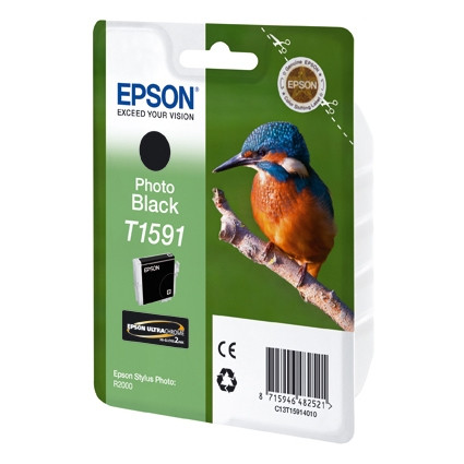 Epson T1591 photo black ink cartridge (original Epson) C13T15914010 026386 - 1