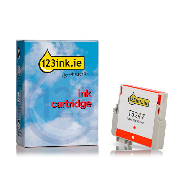 Epson T3247 red ink cartridge (123ink version) C13T32474010C 026943 - 1