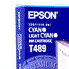 Epson T489 (C13T489011) light cyan/cyan ink cartridge (original) C13T489011 025450 - 1