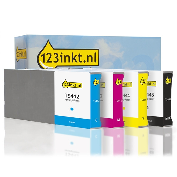 Epson T544 BK/C/M/Y high capacity ink cartridge 4-pack (123ink version)  127032 - 1