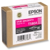 Epson T580A vivid magenta ink cartridge (original)