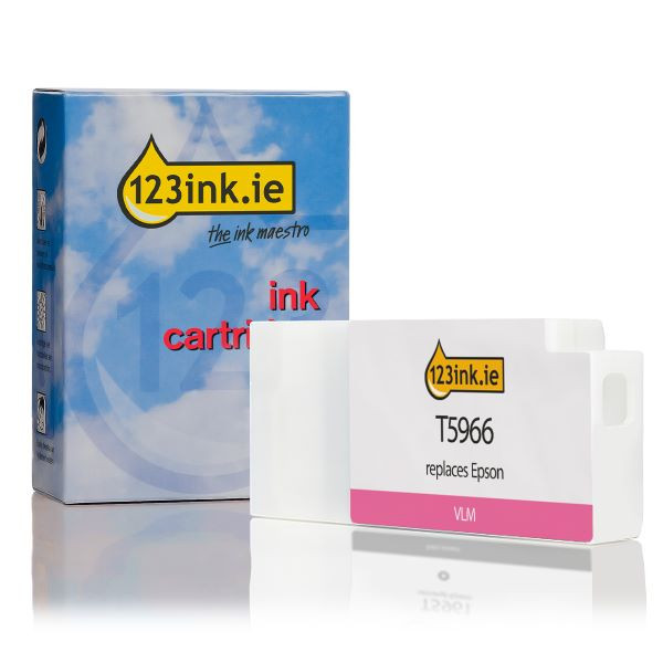 Epson T5966 vivid light magenta ink cartridge (123ink version) C13T596600C 026239 - 1