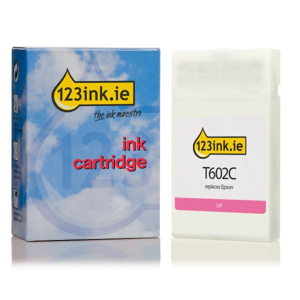 Epson T602C standard capacity light magenta ink cartridge (123ink version) C13T602C00C 026117 - 1