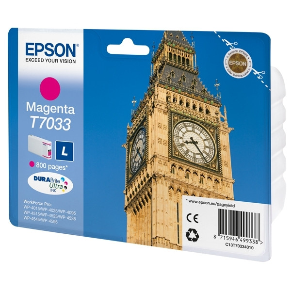 Epson T7033 magenta ink cartridge (original) C13T70334010 026430 - 1