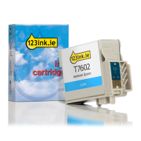 Epson T7602 cyan ink cartridge (123ink version)