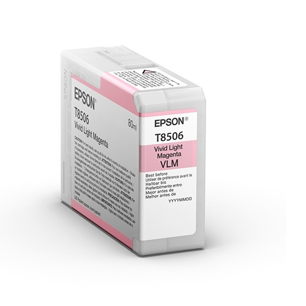 Epson T8506 light magenta ink cartridge (original Epson) C13T850600 026784 - 1