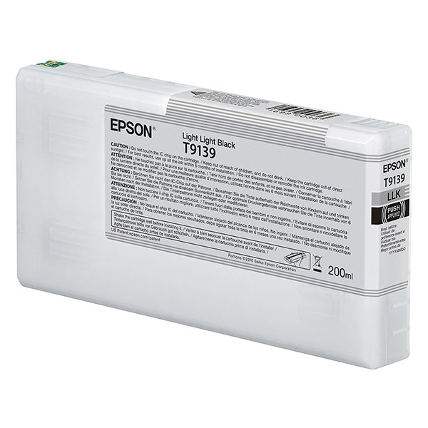 Epson T9139 light light black ink cartridge (original Epson) C13T913900 027002 - 1