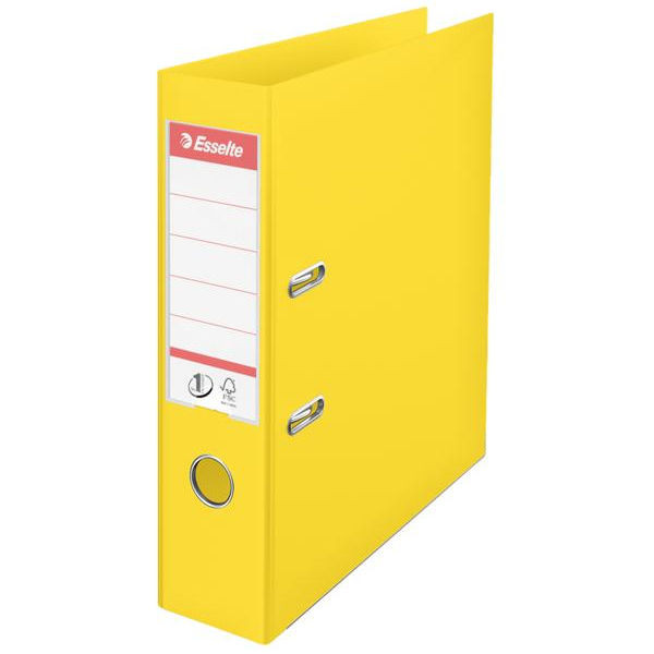 Esselte A4 lever arch file | Esselte ES80618 plastic | yellow 75mm 624070 227533 - 1