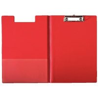 5 x Esselte A4 red clipboard with cover