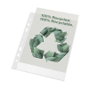 Esselte A5 transparent recycled plastic pocket 6-holes, 70 microns (100-pack)