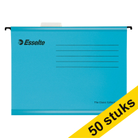 Esselte Classic blue reinforced suspension files, 380mm (50-pack)