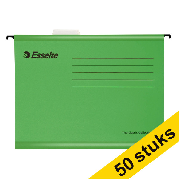 Esselte Classic green reinforced suspension files, 345mm (50-pack)  203158 - 1