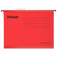 Esselte Classic red reinforced suspension files, 380mm (25-pack) 90378 203237