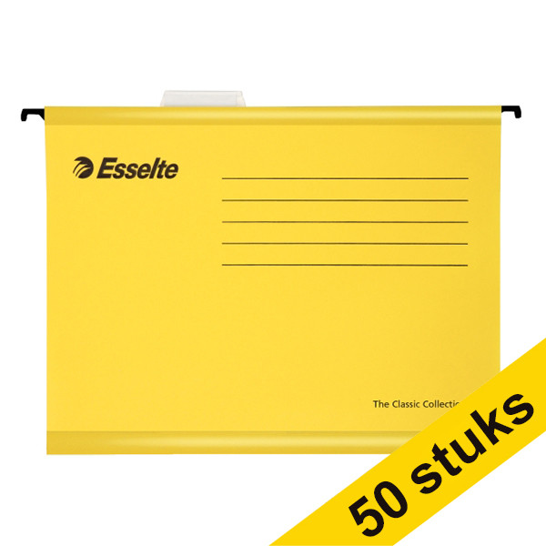 Esselte Classic yellow reinforced suspension files, 345mm (50-pack)  203156 - 1