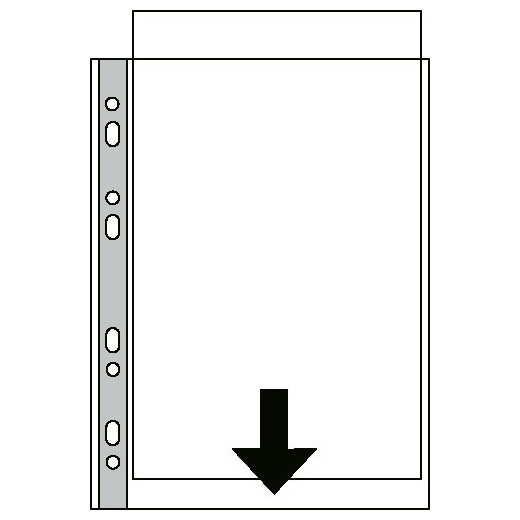 Esselte PP transparent A3 plastic pockets 11-hole, 0.09 mm (50-pack) 55231 203924 - 1