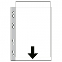 Esselte PP transparent A3 plastic pockets 11-hole, 0.09 mm (50-pack) 55231 203924