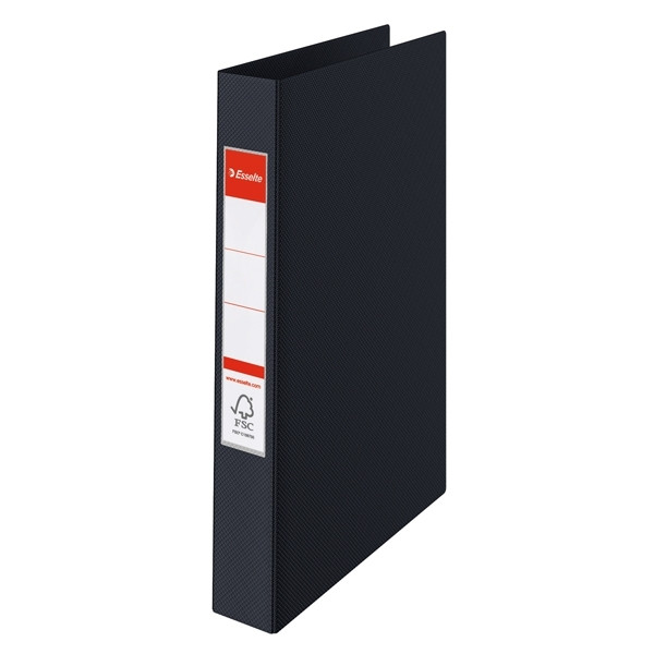 Esselte Vivida black plastic ring binder with 2 O-rings, 42mm 14454 203770 - 1