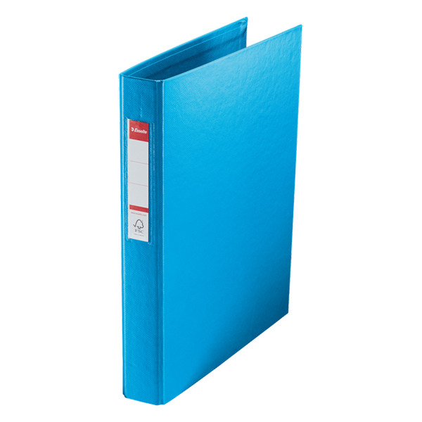 Esselte Vivida blue plastic ring binder with 2 O-rings, 42mm 14452 203766 - 1