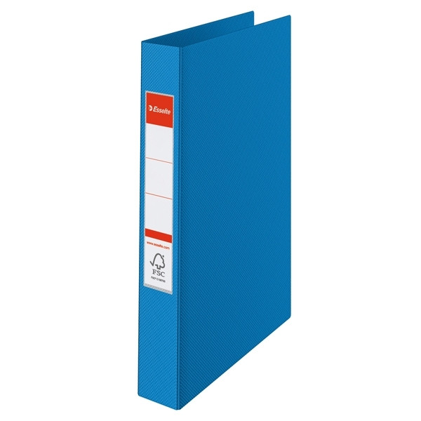 Esselte Vivida blue plastic ring binder with 4 O-rings, 42mm 14460 203782 - 1