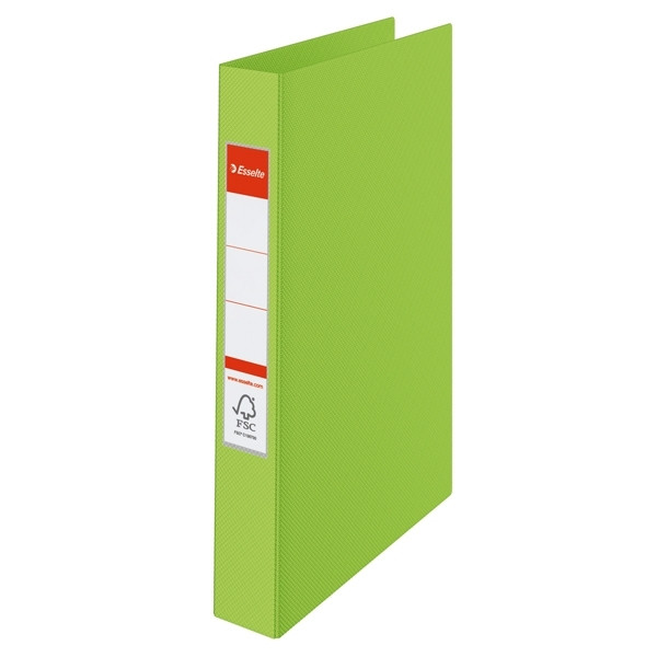 Esselte Vivida green plastic ring binder with 2 O-rings, 42mm 14453 203768 - 1