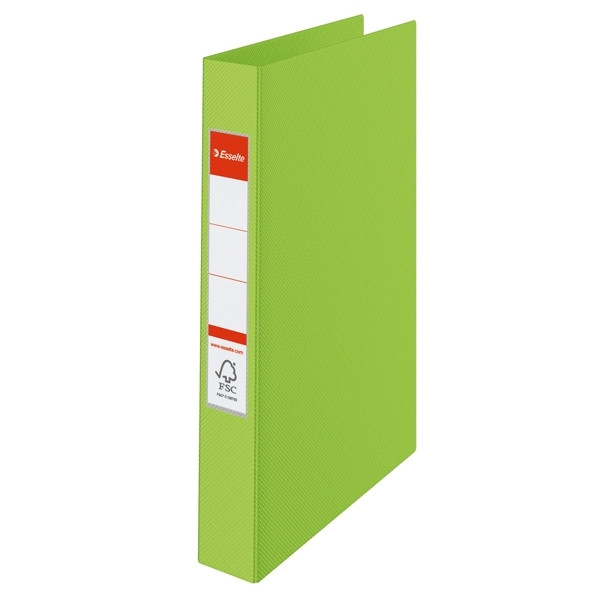 Esselte Vivida metallic green plastic ring binder with 4 O-rings, 42mm 14461 203784 - 1