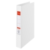 Esselte Vivida white plastic ring binder with 2 O-rings, 42mm