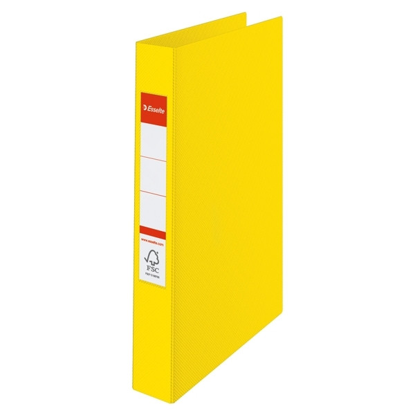 Esselte Vivida yellow plastic ring binder with 2 O-rings, 42mm 14450 203762 - 1