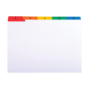 Exacompta A5 white tab card, 210mm x 160mm (1 set)