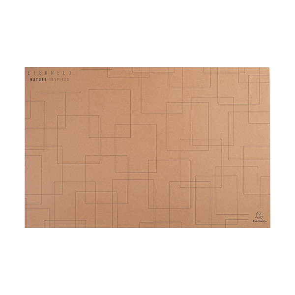 Exacompta Eterneco brown desk pad, 58.5cm x 38.5cm 60147D 404097 - 1