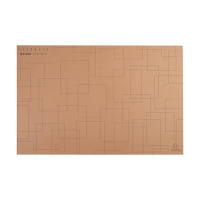 Exacompta Eterneco brown desk pad, 58.5cm x 38.5cm 60147D 404097