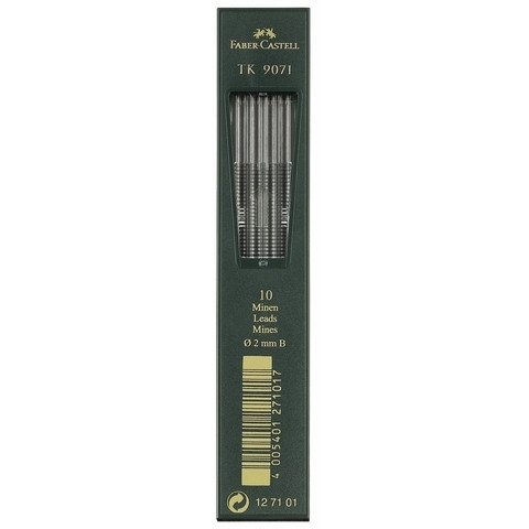 Faber-Castell B mechanical pencil refills, 2.0mm (10-pack) FC-127101 220113 - 1